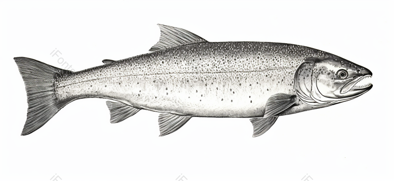 大马哈鱼,插画/手绘图,插画/手绘图库,插画/手绘图下载,插画/手绘